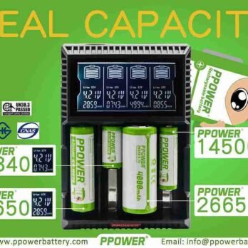 2x 18650pro 3400mah 3.7v充電鋰電池00003
