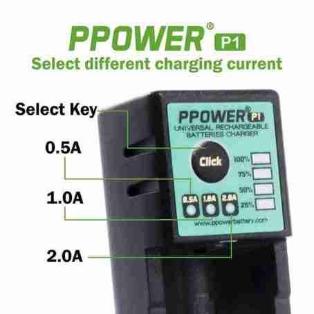 PPOWER 1槽通用電池充電器 - Image 6