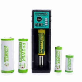 Ppower 1槽通用電池充電器00012