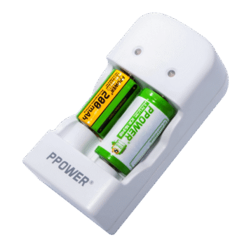 Ppower cr2 : cr123 全新快速迷你充電器00004