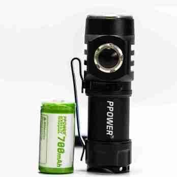 PPOWER 高流明強光便攜迷你小電筒 3檔 Type-C充電
