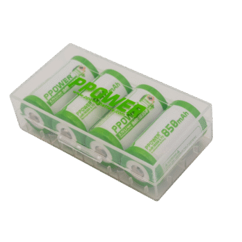 Ppower 2x 18350 850mah 3.7v充電鋰電池00003
