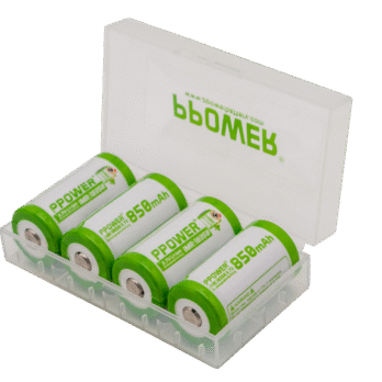 Ppower 2x 18350 850mah 3.7v充電鋰電池00004