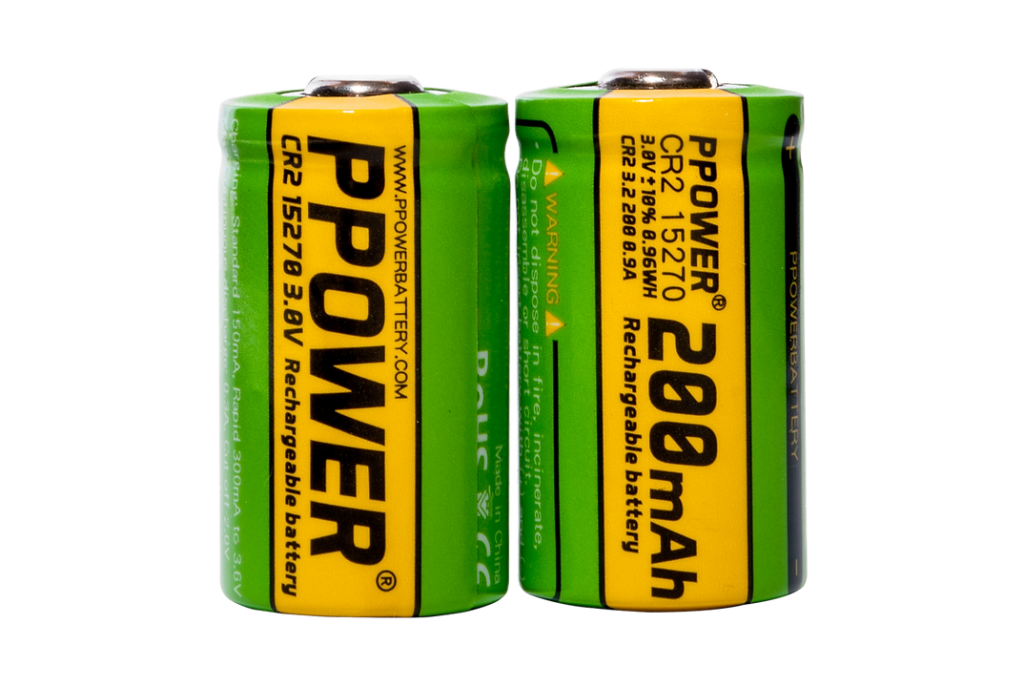 Ppower 2x 3v cr2 200mah 充電池00003