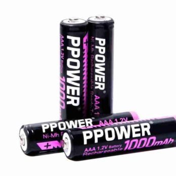 Ppower 2粒或4粒 X AAA 1000MAH 1.2V 鎳氫充電池00002