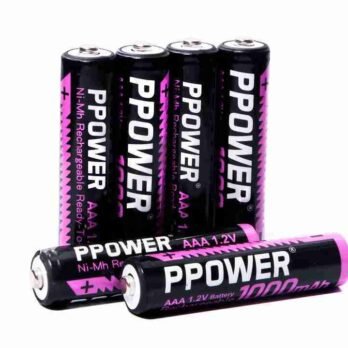 Ppower 2粒或4粒 X AAA 1000MAH 1.2V 鎳氫充電池00004