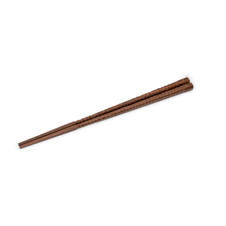 印尼製造 鐵木旋渦八角木筷 (一對)：圖片 2