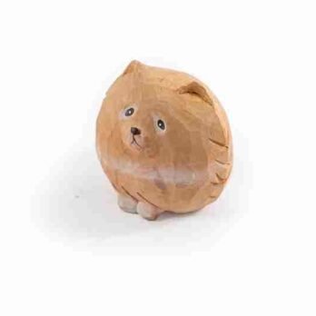 椴木木雕松鼠狗00006