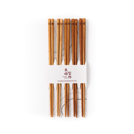 泰國製造 實木筷子 5對