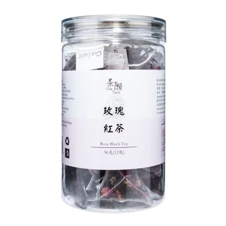 茶願 - 玫瑰紅茶 三角茶包 (12包裝) 美容養顏 滋潤膚色