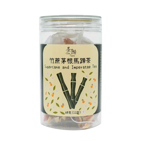 茶願 - 竹蔗茅根馬蹄茶 三角茶包(12包裝) 清熱潤燥 生津解渴