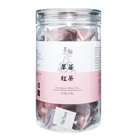茶願 - 草莓紅茶 三角茶包 (12包裝) 明目養肝 促進消化