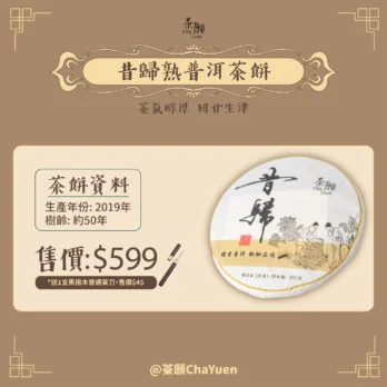 昔歸熟普洱茶餅 (1)