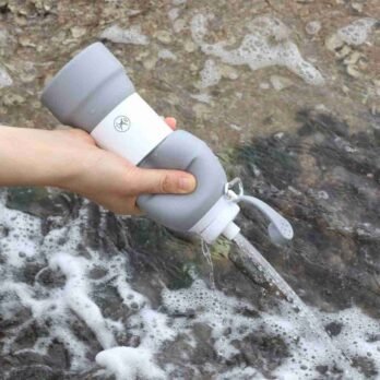 矽膠折疊彈力運動水瓶 (5)