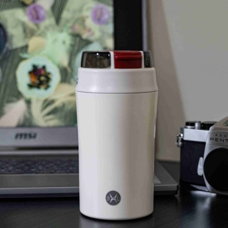 Bennlife 陶瓷內膽吸管直飲兩用防漏保溫杯 (白色)