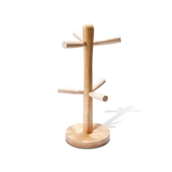 橡膠木樹型杯架