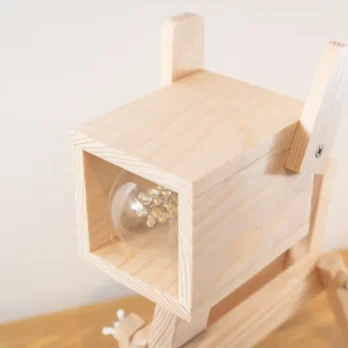 香港製造 木製狗狗燈、 (3)