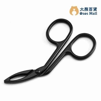 不鏽鋼眉鉗 眉毛修剪器 (黑色, 1件)