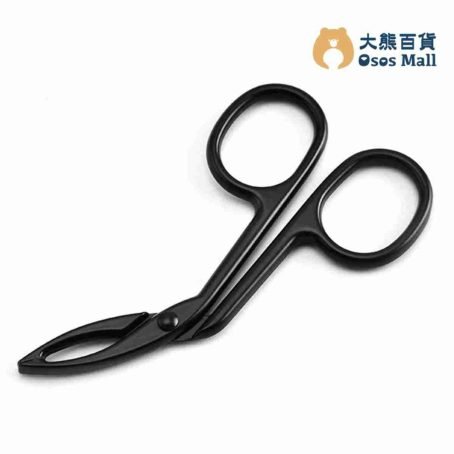 不鏽鋼眉鉗 眉毛修剪器 (黑色, 1件)