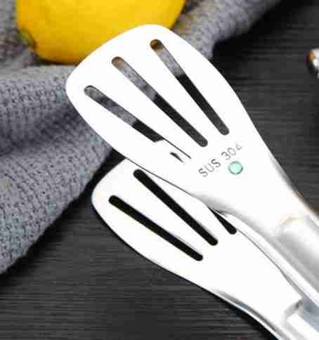Bennlife USA 不鏽鋼食品夾 麵包夾 燒烤夾 (24cm, 一件)：圖片 4