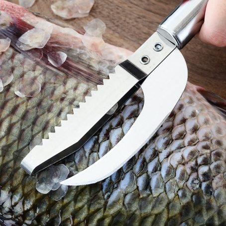 不鏽鋼多用途魚肚刀 廚房去魚鱗小工具 - Image 3