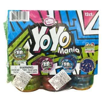 Yoyo Mania – 12Pcs兒童娛樂玩具溜溜球-內含泡泡糖（適合兒童遊戲派對、家庭派對）