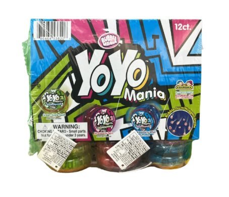 Yoyo Mania - 12Pcs兒童娛樂玩具溜溜球-內含泡泡糖（適合兒童遊戲派對、家庭派對）