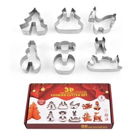 Bennlife 不鏽鋼餅幹模具 3D立體聖誕款