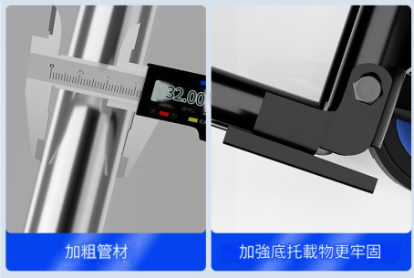 便攜手拉车 家用購物拉貨買菜折疊搬運車 - Image 2