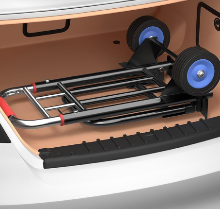 便攜手拉车 家用購物拉貨買菜折疊搬運車 - Image 3